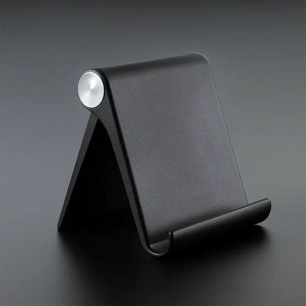 Plastic Foldable Desktop Mobile Stand (1 Pc / Black)