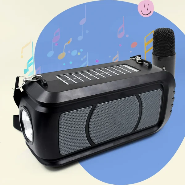 Wireless Bluetooth Speaker 5W High Bass with Wireless Mic / Microphone
