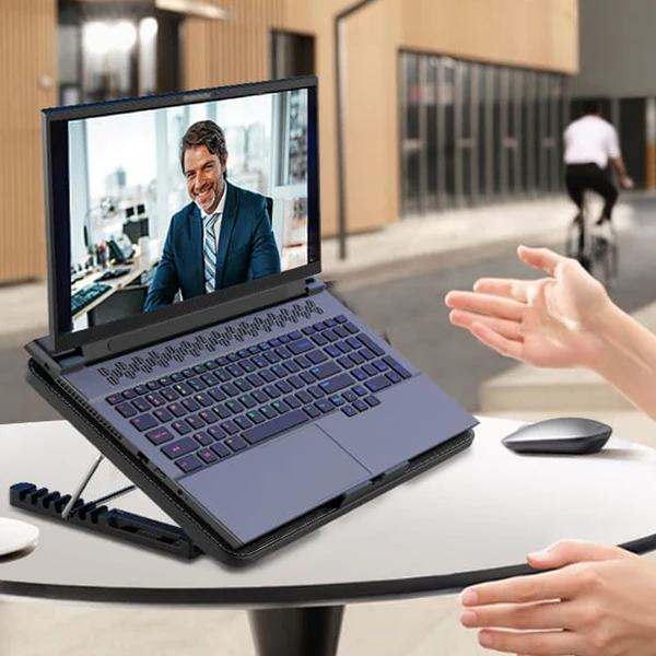 Laptop Cooler Cooling Pad with 2 Quiet Led Fans, Stand for Gaming Laptop