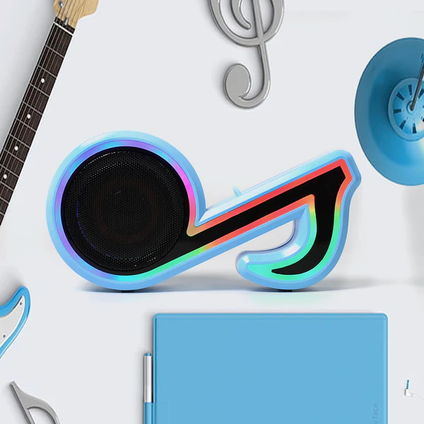 Mini Portable Music Note Bluetooth Speaker for Phone & Computer