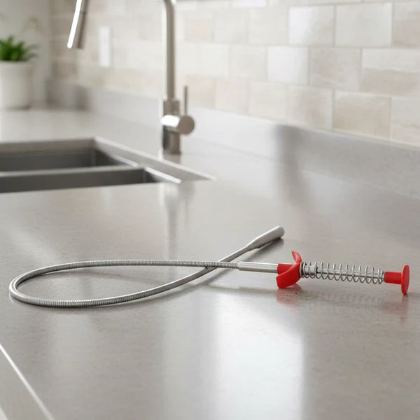 Flexible Spring Drain Cleaning Tool with Hand Grip (1 Pc / 90 Cm)