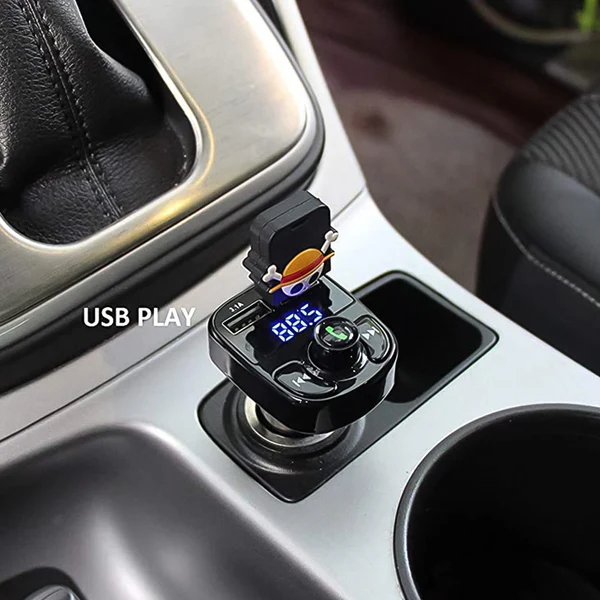 CAR-X8 Bluetooth FM Transmitter Kit with Dual USB Fast Charger