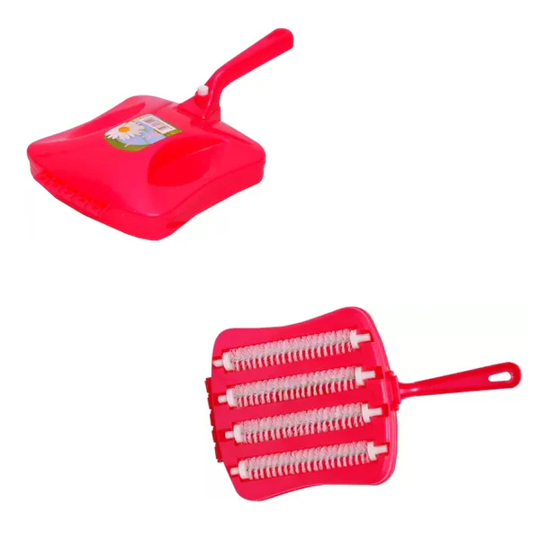 Plastic Handheld Carpet Roller Brush Cleaning with Dust Crumb Collector, Wet