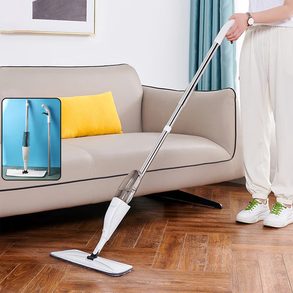 Floor Cleaning Spray Mop with Removable Washable Cleaning Pad