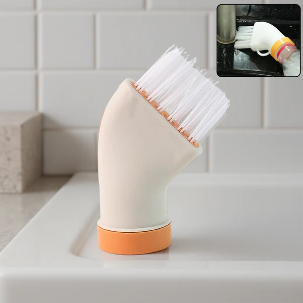 Multipurpose Bottle-Attachable Cleaning Brush for Kitchen and Bathroom (1 Pc)