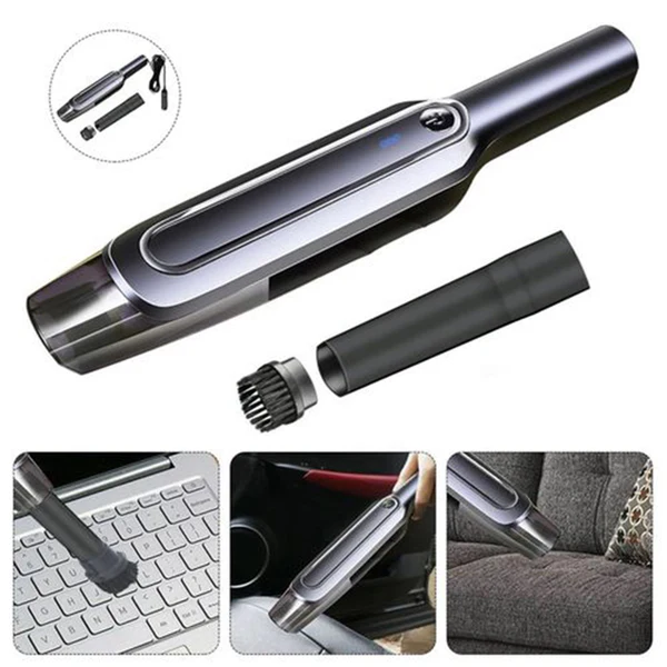 Portable Vacuum Cleaner – USB High Power Suction Car & Home Cleaning Tool