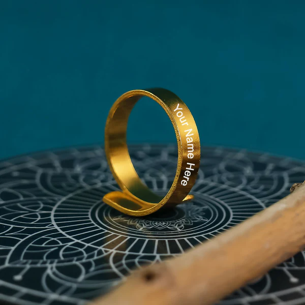 Personalized Engraved Gold Ring