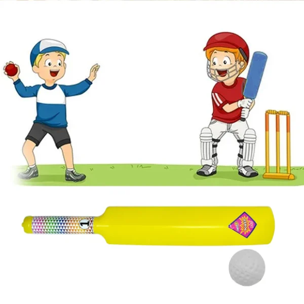 Plastic Cricket Bat Ball Set for Boys and Girls