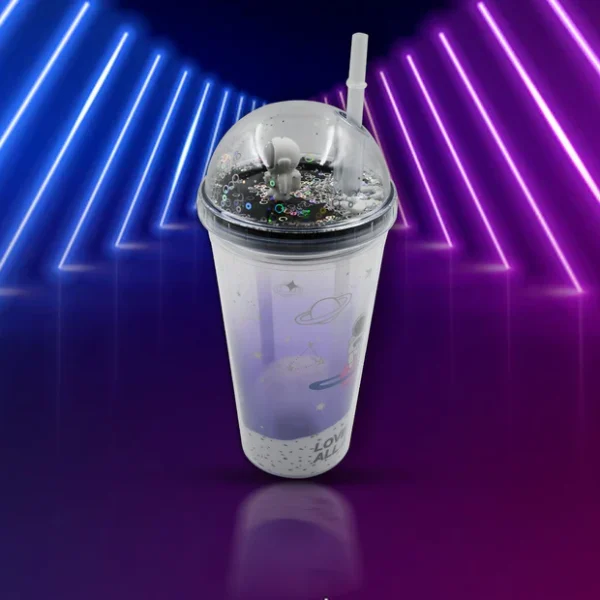 LED Double Wall Plastic Tumbler Cups (Pack Of 1)