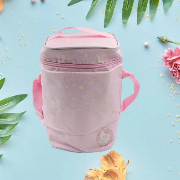 Cute Animal Zip Lunch Bag with Adjustable Strap – Reusable & Durable (1 Pc)