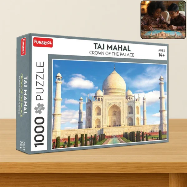 Funskool Taj Mahal Crown of the Palace – 1000 Pieces Jigsaw Puzzle for Adults & Teens