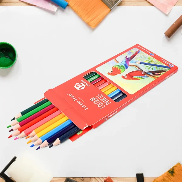 Art Drawing Wooden Pencils Color (12 Pcs Set)