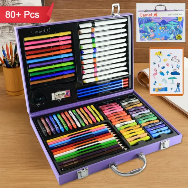 Camel Art Studio Kit – 80+ Pcs Complete Art & Drawing Set