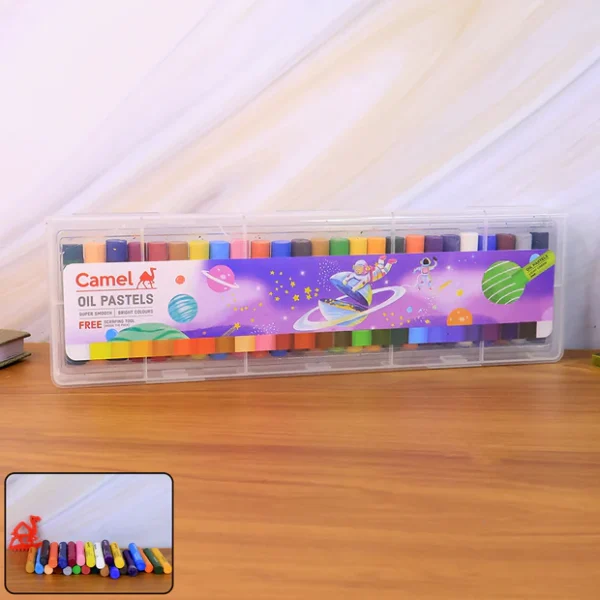 Camel Oil Pastels 25 Assorted Shades with Free Scraping Tool