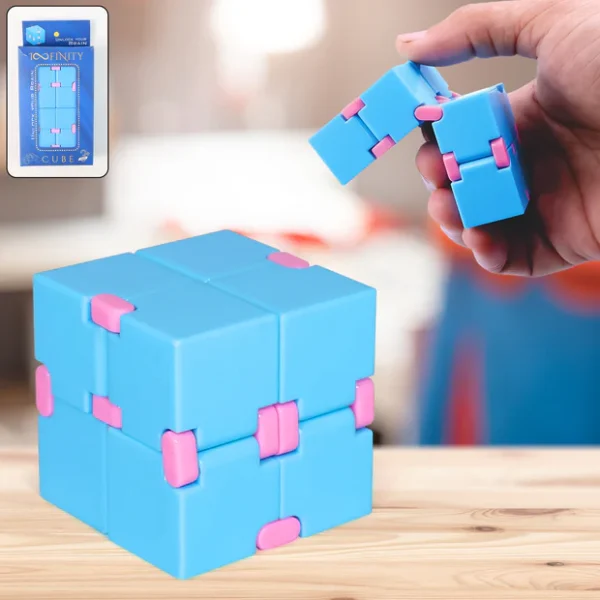 Infinity Cube Fidget Toy Stress Relief Hand Puzzle for Kids & Adults 1 Pc