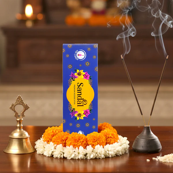 Premium Sandal Incense Sticks – Long-Lasting Fragrance for Puja & Home