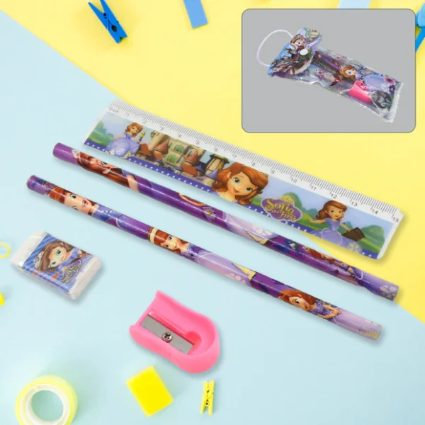 5 in 1 Mix Stationery Gift Set for Kids, School, Office Product Gift (5 Pcs Set)