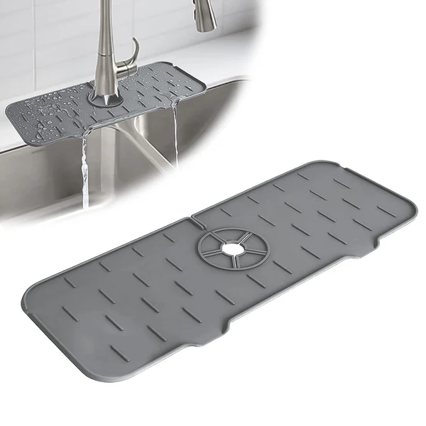 Silicone Sink Faucet Pad / Mat (1 Pc / 33x12 Cm)