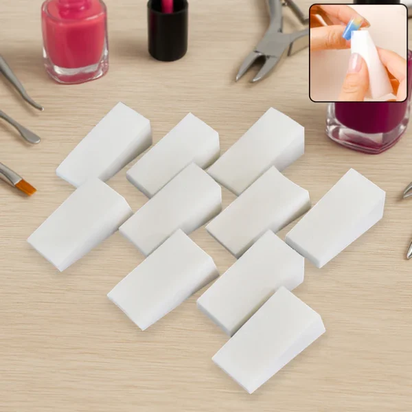 10 Pcs Nail Buffer Blocks – Professional Manicure & Pedicure Nail Polishing Sponge