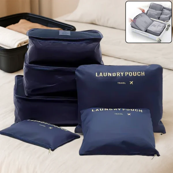 Cloth Organizer Pouch Laundry Zipper Bags (6 pcs)