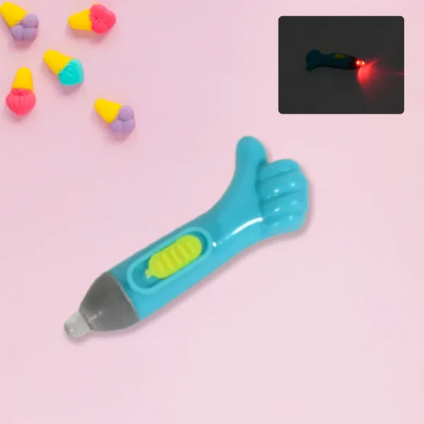 Thumb shaped light, lightning keychain, lightning toy, thumb shape LED light