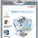 Bosch 13 Place Setting Dishwasher with Intensive Kadhai Program, No Pre-Rinse, 70⁰ Hot water wash, Half Load Option & Extra Cutlery Box - (SMS66GI01I, Silver, Glass Protection...