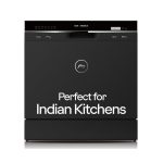 Godrej Eon Dishwasher | 8 Place Setting Counter-Top | Compact with an In-built heater (DWT EON MGNS 8C NF SKBK, Silky Black) | Perfect for Indian kitchens: Smaller families and...
