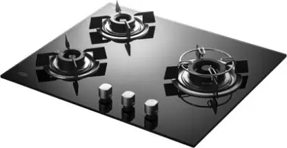 Kaff HBR 603B Glass Manual Hob 3 Burners