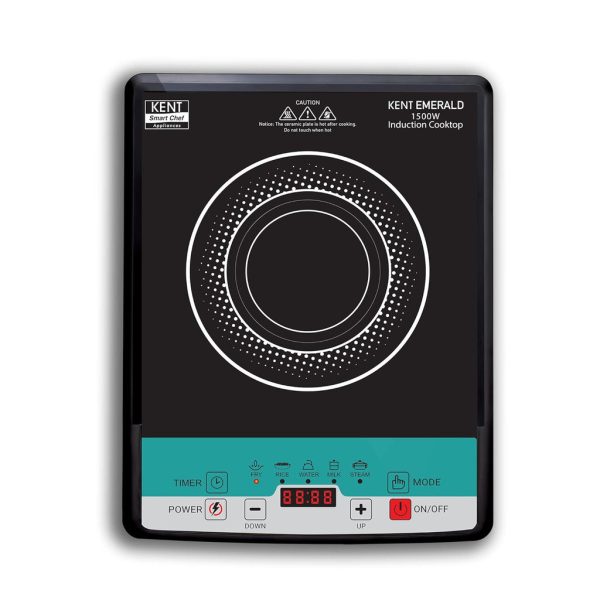 KENT Emerald 1500 W Induction Cooktop Touch Panel (Black, 116129)
