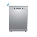 Midea 13 Place Settings Free Standing silver Dishwasher | 7 Wash Programs | LED Display | Power Wash | Wi-Fi Enabled with Midea SmartHome App | Self cleaning...