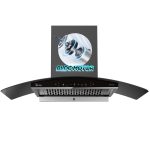 Midea 90 cm 1600 m3/hr BLDC, Filter-less, Wi-Fi enabled, intelli- Autoclean, 9 speed kitchen Chimney, Free Installation Kit (Megan Auto Clean), Black MH90V11ET25BF-IN