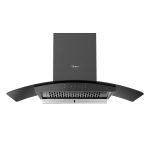 Midea 90V11 Kitchen Chimney with 1250 m³/hr strong air suction and Intelli Auto Clean - 90 CM
