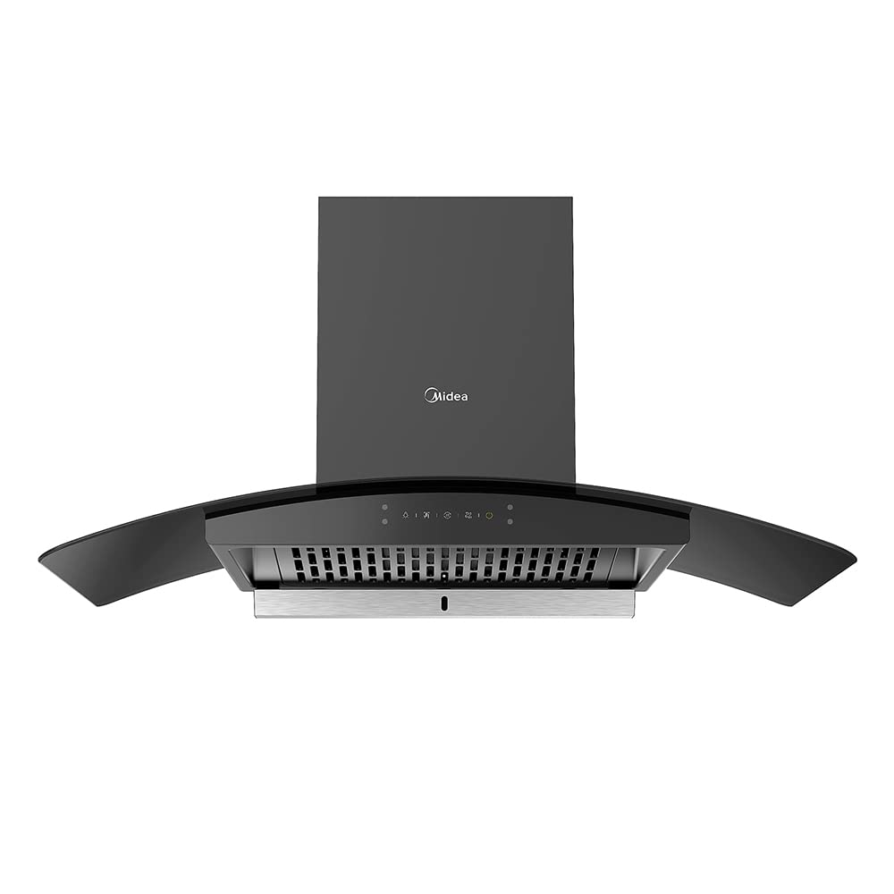 Midea 90V11 Kitchen Chimney with 1250 m³/hr strong air suction and Intelli Auto Clean - 90 CM