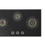 Midea Kitchen Built in Hob Semi Brass Series 3 Burner, Flame Failure Device, Auto Ignition MG75GT503CTD134B-IN
