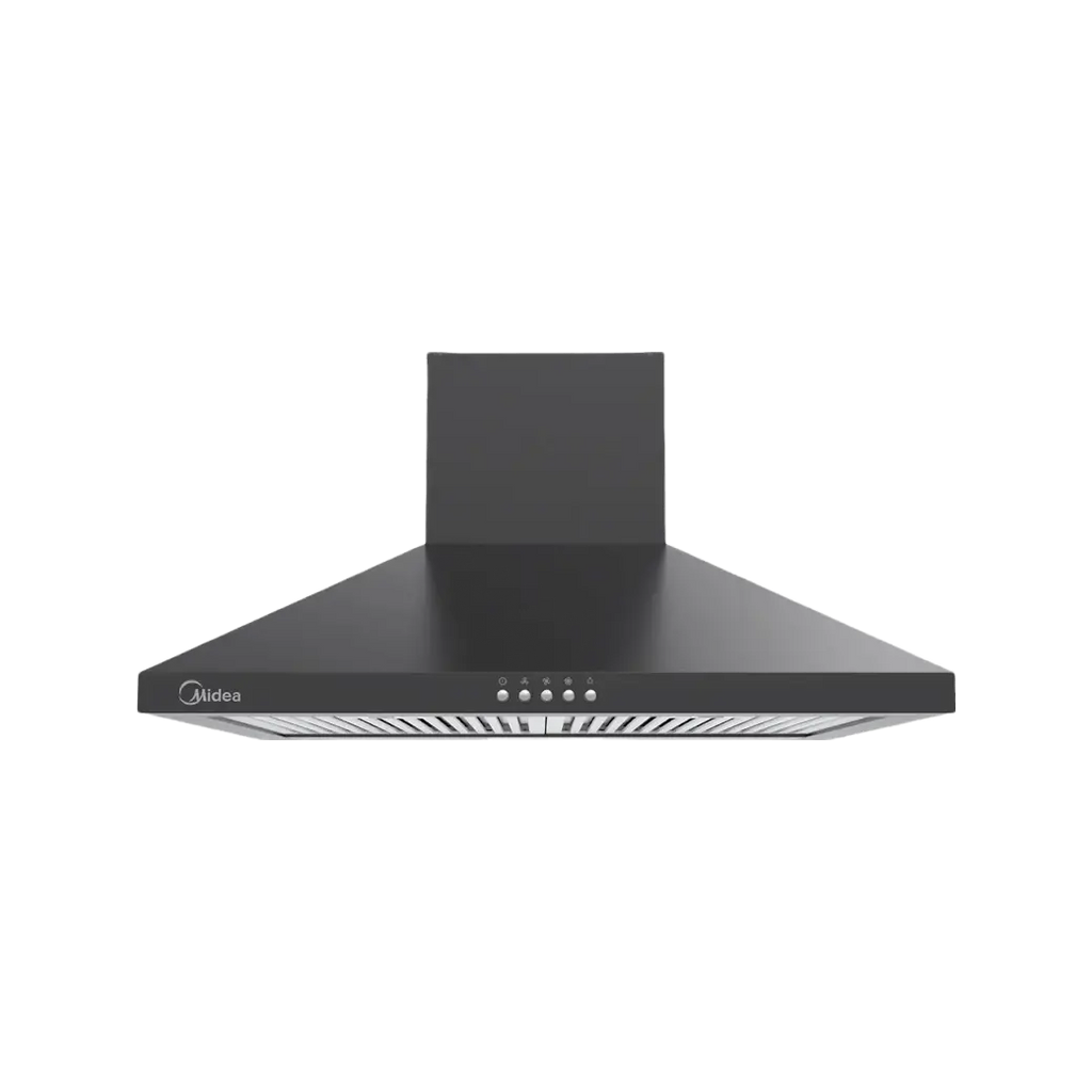Midea Kitchen Chimney with 1025 m3/hr air suction, Pyramid, 60 CM, Intelli Auto Clean, MH60A17EM26BB-IN
