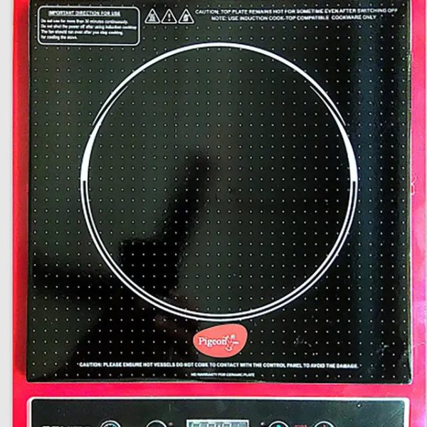 Pigeon 1800 W Induction Cooktop Push Button (Black, Egnite 1800W)