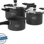 Pigeon by Stovekraft Limited Special Plus and 2 Lids 1.5 L, 2.5 L, 4.5 L Outer Lid Induction Bottom Pressure Cooker