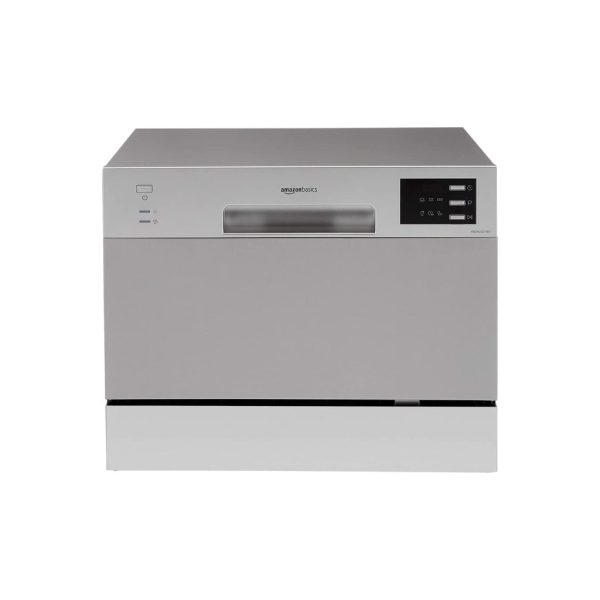 AmazonBasics 8 Place Setting Dishwasher (2021, Silver) ABDW2021002