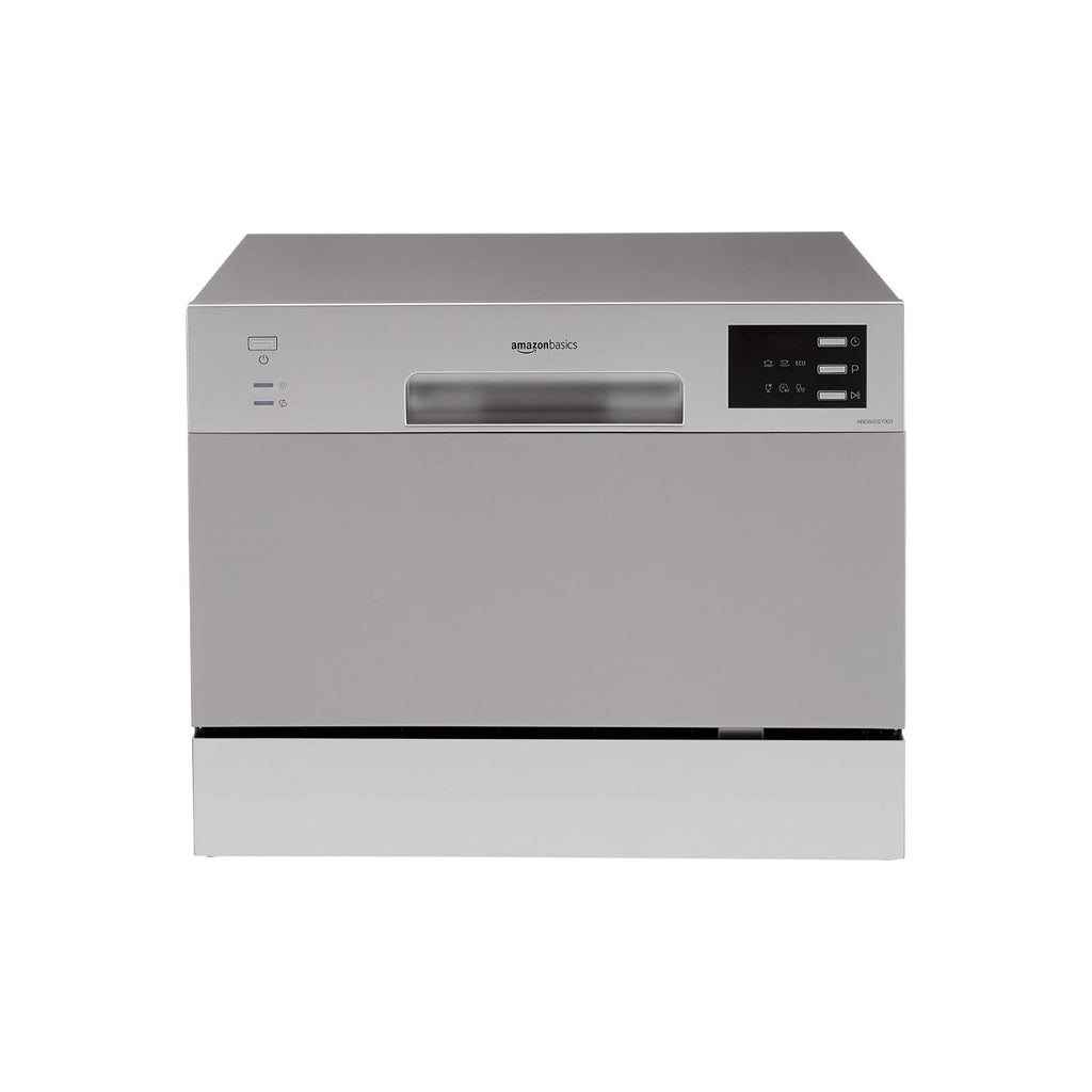 AmazonBasics 8 Place Setting Dishwasher (2021, Silver) ABDW2021002