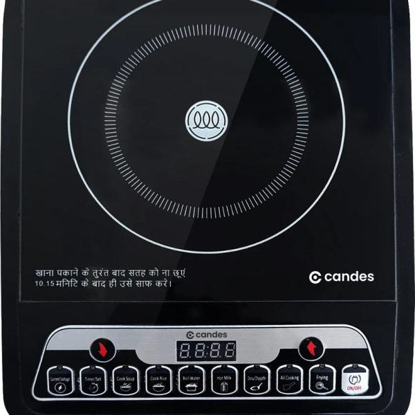 Candes 1800 W Induction Cooktop Touch Panel (Black, Rage 1800W)