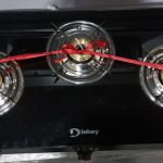 Diskey Glass Top Gas Stove Mild Steel Body 3 Burner DREAM-3B-TG-8200