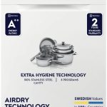 Electrolux 13 Place Settings Dishwasher Machine for Home, Fully Automatic with AirDry, In-Built Heater, White, UltimateCare 300, ESA47220SW