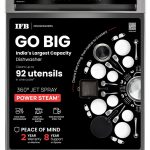 IFB 14 Place Settings with DeepClean Technology Freestanding Dishwasher (Neptune VX14, Inox Grey, 70° Hot Water Wash with Hygienic Steam Drying)