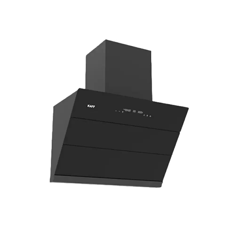 Kaff ALBURY DC 75 cm Dry Heat Auto Clean Technology Filterless Wall Mounted Kitchen Chimney Suction Capacity 1280h Black
