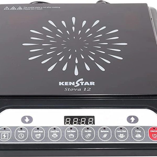 Kenstar 1200 W Induction Cooktop Push Button (Black, B091YNPCHB)