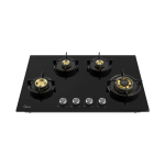 Midea Kitchen Built in Hob Semi Brass Series 4 Burner, Flame Failure Device, Auto Ignition MG80GF503CTD134B-IN
