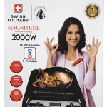 SWISS MILITARY 2000 W Induction Cooktop Touch Panel (Black, MAGNITUDEPLUS_IP03_BLK_2000WT)