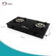 Diskey Gas Stove Top - Modern Glass Cooktop for Kitchen (2 Burner)
