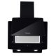 Hindware Kyra 60cm 1000 hr Low Noise Angular Designer Kitchen Chimney With Cassette Filter Touch Control Dual LED Lamps and Touch Control Black