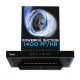 Midea 60 cm 1400 m3/hr Filter-less, Autoclean, Motion Sensor, T Shape kitchen Chimney (Falcon Auto Clean), Black MCHT-600T(IN)